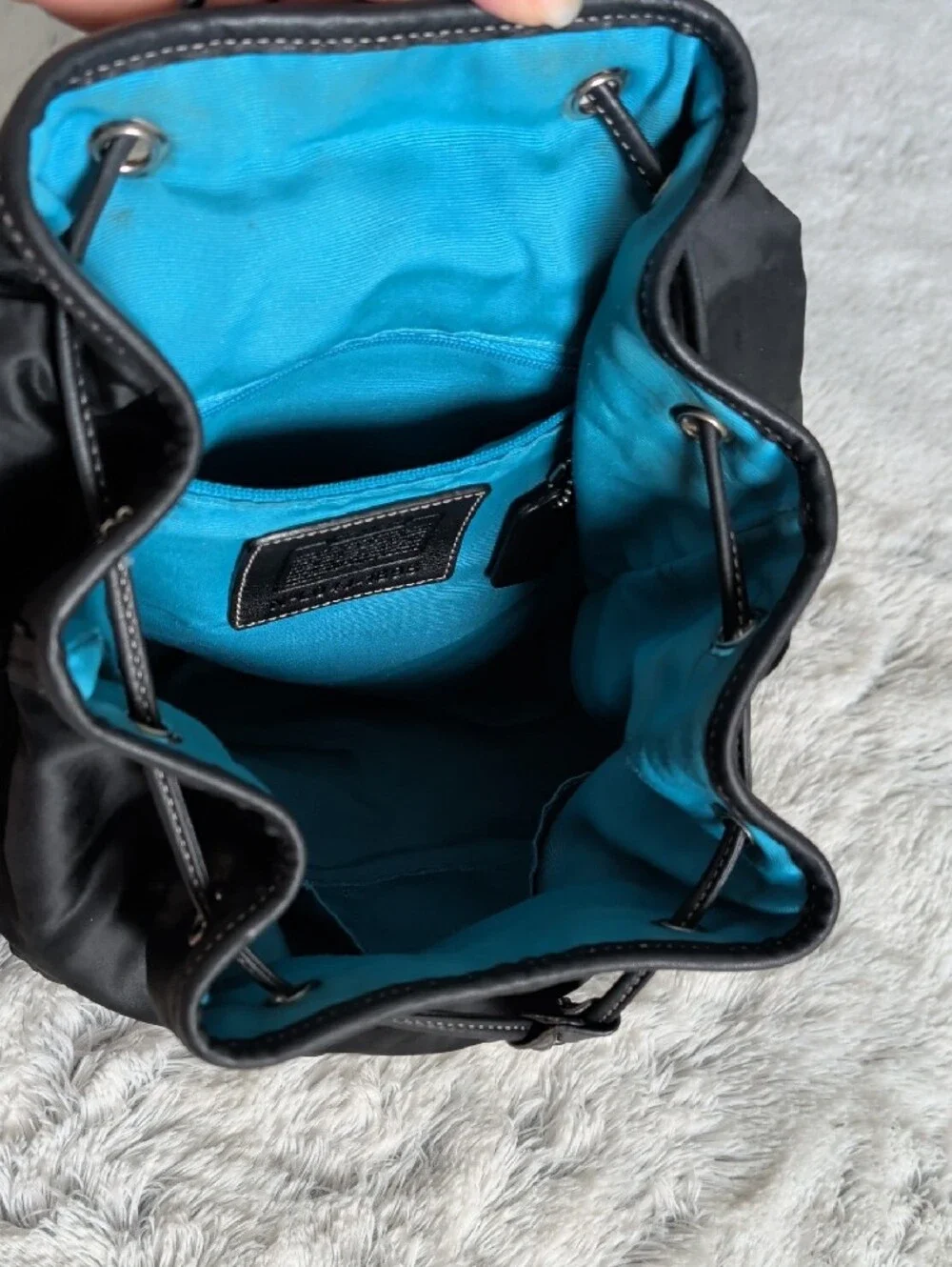Authentic Vintage Coach Nylon & Leather Mini Backpack #1898